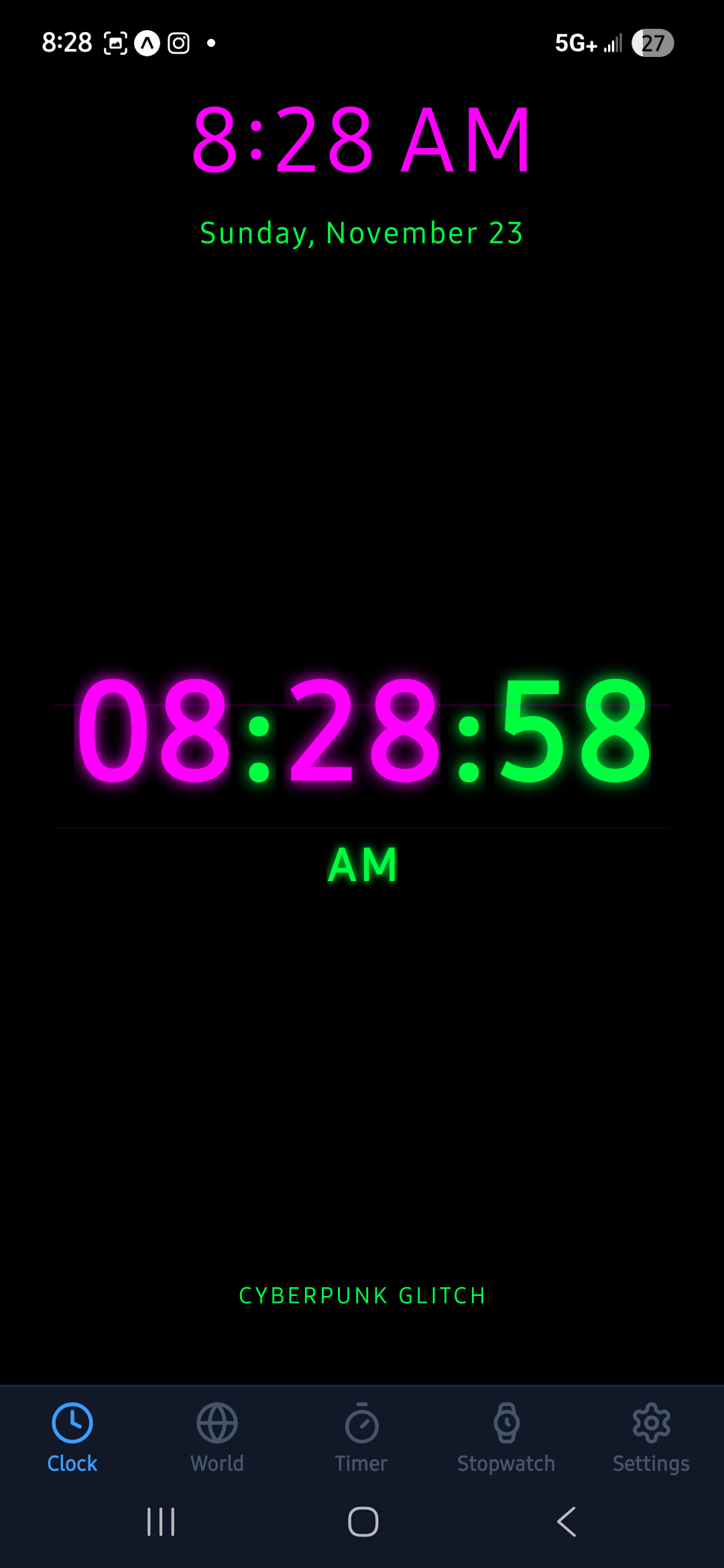 Cyberpunk Glitch Theme